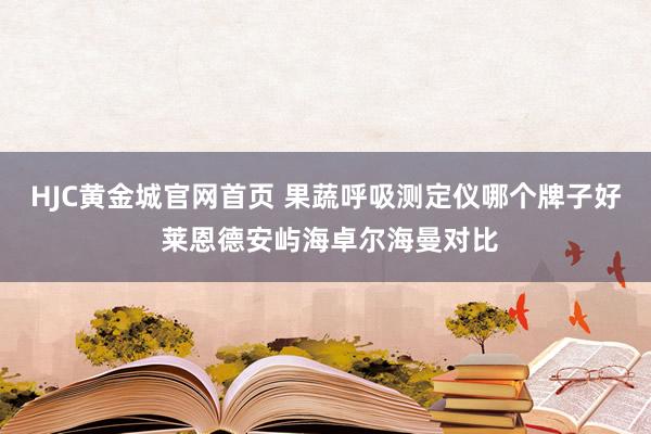 HJC黄金城官网首页 果蔬呼吸测定仪哪个牌子好 莱恩德安屿海卓尔海曼对比